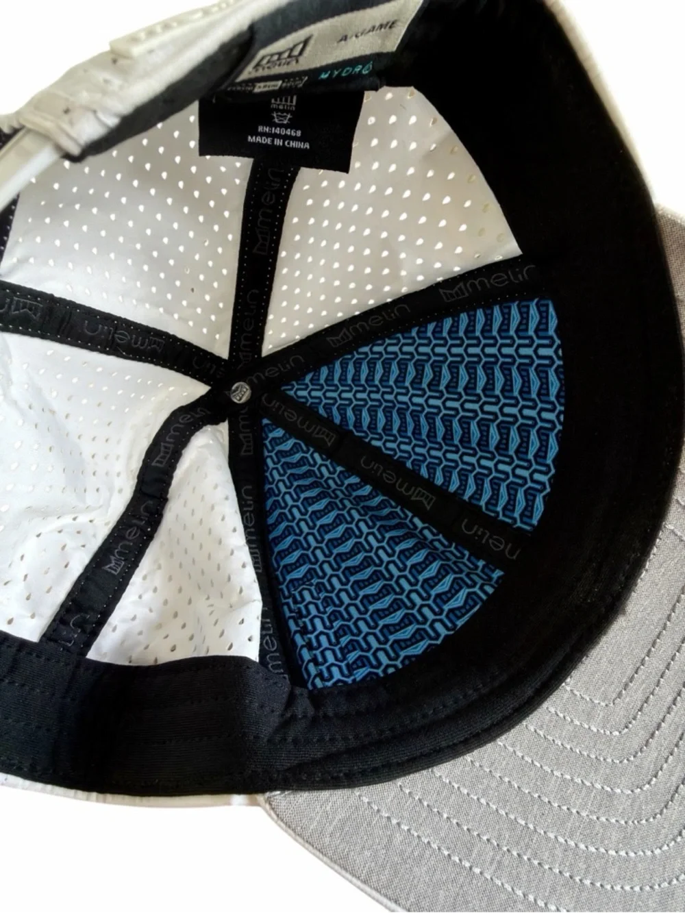 Melin A-Game HYDRO Performance Snapback Hat White 56-60CM - Picture 8 of 11